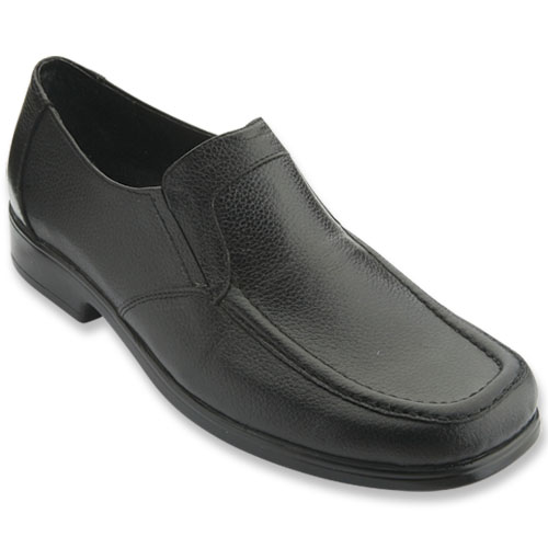 Lastikli Bay Klasik Siyah Ayakkabı